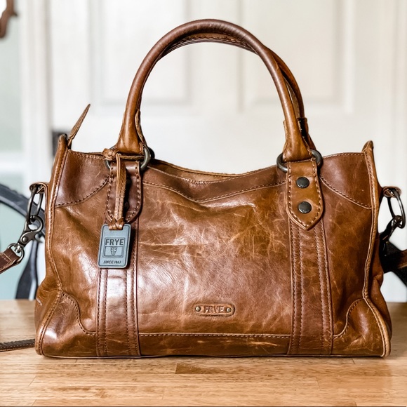 Frye Melissa Satchel (Cognac) - Picture 1 of 8